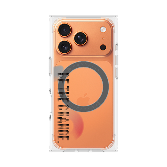 Premium Square Case with MagSafe［ Original - Dot Overlay - BE THE CHANGE/A ］