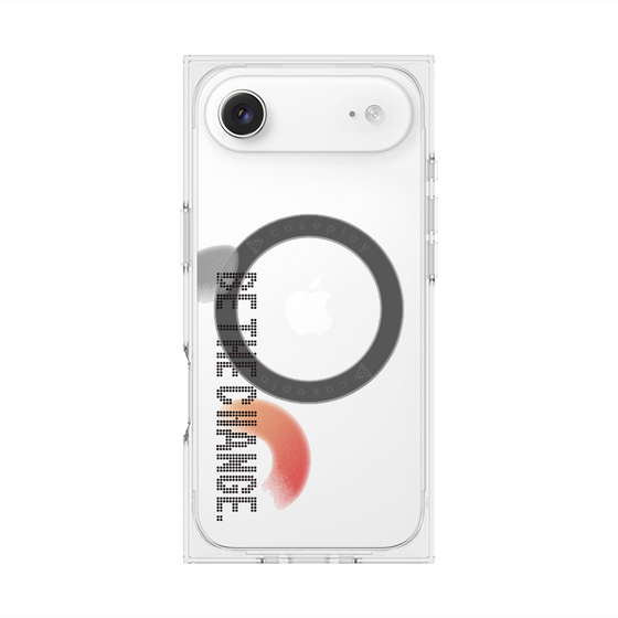 Premium Square Case with MagSafe［ Original - Dot Overlay - BE THE CHANGE/A ］