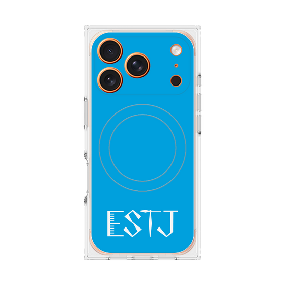 Premium Square Case with MagSafe［ Original - ESTJ Executive - Alphabet - Blue ］