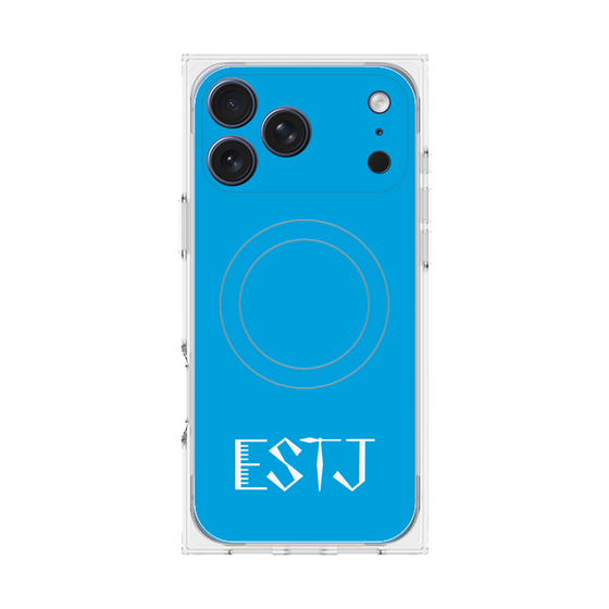 Premium Square Case with MagSafe［ Original - ESTJ Executive - Alphabet - Blue ］