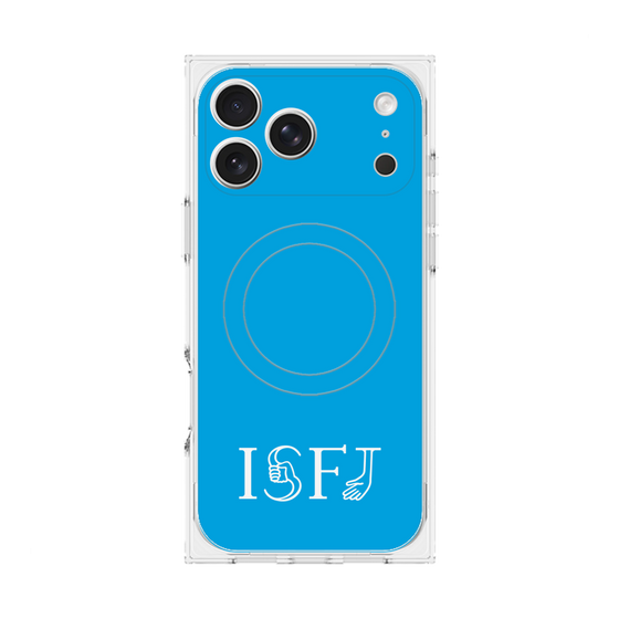 Premium Square Case with MagSafe［ Original - ISFJ Defender - Alphabet - Blue ］