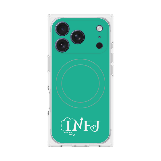 Premium Square Case with MagSafe［ Original - INFJ Advocate - Alphabet - Green ］