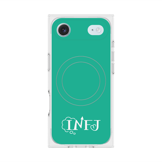 Premium Square Case with MagSafe［ Original - INFJ Advocate - Alphabet - Green ］