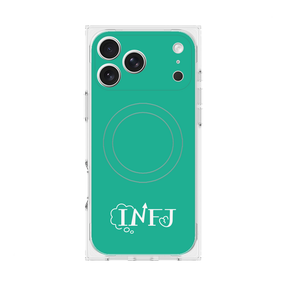 Premium Square Case with MagSafe［ Original - INFJ Advocate - Alphabet - Green ］