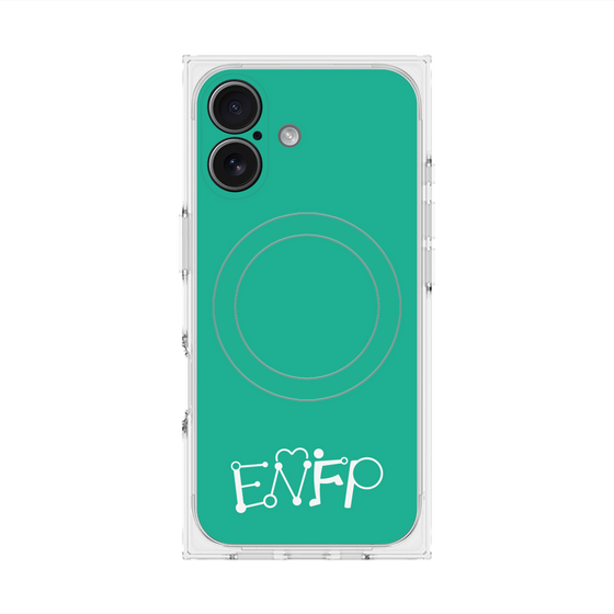 Premium Square Case with MagSafe［ Original - ENFP Campaigner - Alphabet - Green ］