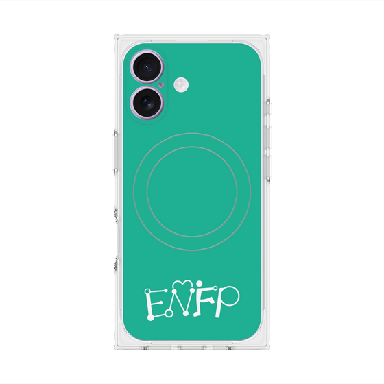 Premium Square Case with MagSafe［ Original - ENFP Campaigner - Alphabet - Green ］