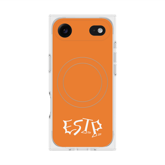 Premium Square Case with MagSafe［ Original - ESTP Entrepreneur - Alphabet - Orange ］