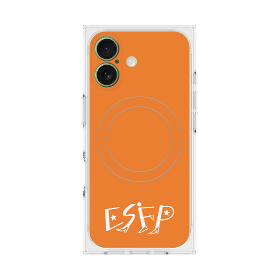 Premium Square Case with MagSafe［ Original - ESFP Entertainer - Alphabet - Orange ］