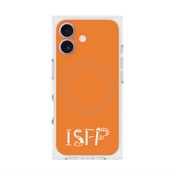 Premium Square Case with MagSafe［ Original - ISFP Adventurer - Alphabet - Orange ］