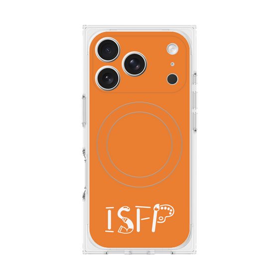 Premium Square Case with MagSafe［ Original - ISFP Adventurer - Alphabet - Orange ］