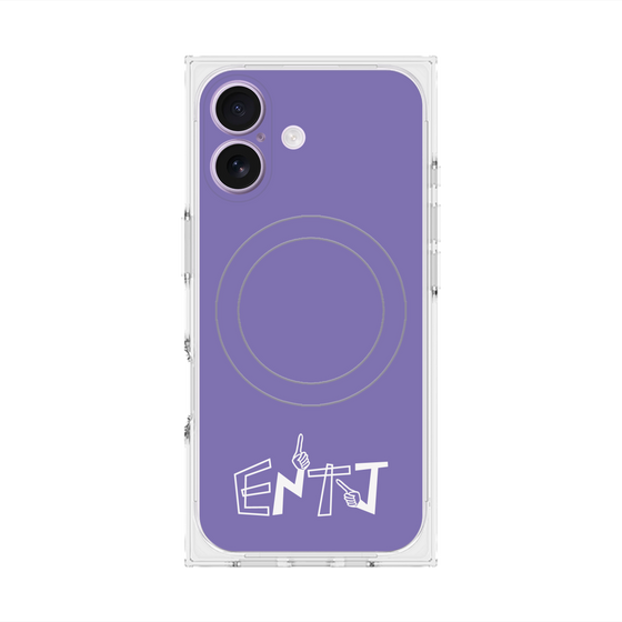 Premium Square Case with MagSafe［ Original - ENTJ Commander - Alphabet - Purple ］