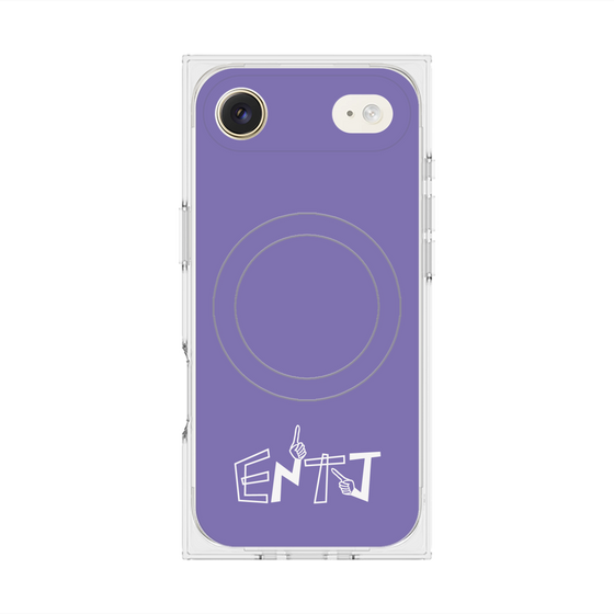 Premium Square Case with MagSafe［ Original - ENTJ Commander - Alphabet - Purple ］
