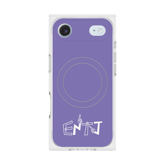 Premium Square Case with MagSafe［ Original - ENTJ Commander - Alphabet - Purple ］