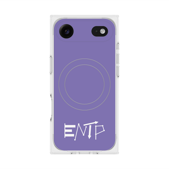 Premium Square Case with MagSafe［ Original - ENTP Debater - Alphabet - Purple ］