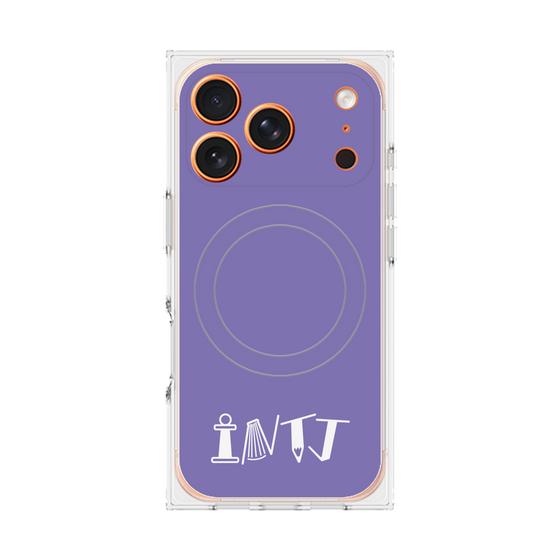 Premium Square Case with MagSafe［ Original - INTJ Architect - Alphabet - Purple ］