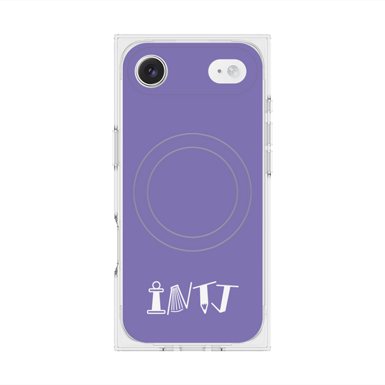 Premium Square Case with MagSafe［ Original - INTJ Architect - Alphabet - Purple ］