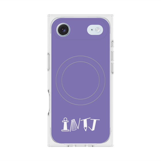 Premium Square Case with MagSafe［ Original - INTJ Architect - Alphabet - Purple ］