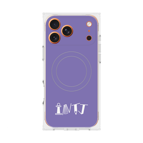 Premium Square Case with MagSafe［ Original - INTJ Architect - Alphabet - Purple ］