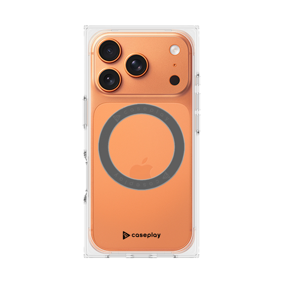 Premium Square Case with MagSafe［ Original - CASEPLAY Logo - Black/A ］