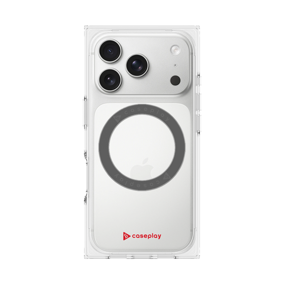 Premium Square Case with MagSafe［ Original - CASEPLAY Logo - Red/A ］