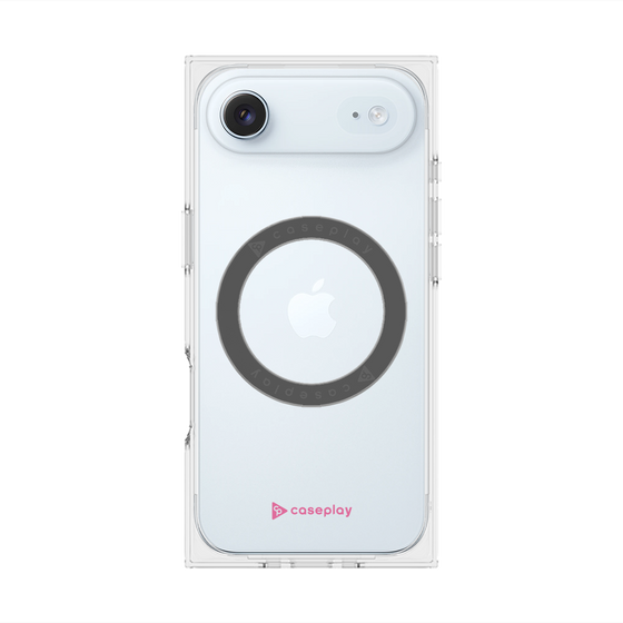 Premium Square Case with MagSafe［ Original - CASEPLAY Logo - Pink/A ］