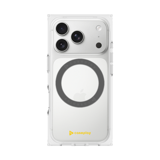 Premium Square Case with MagSafe［ Original - CASEPLAY Logo - Yellow/A ］