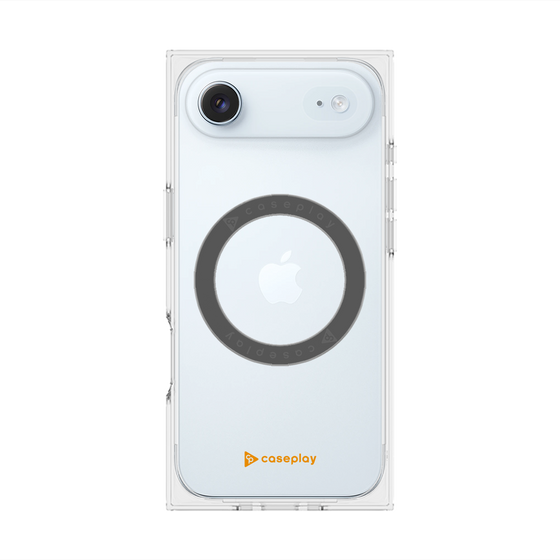 Premium Square Case with MagSafe［ Original - CASEPLAY Logo - Orange/A ］