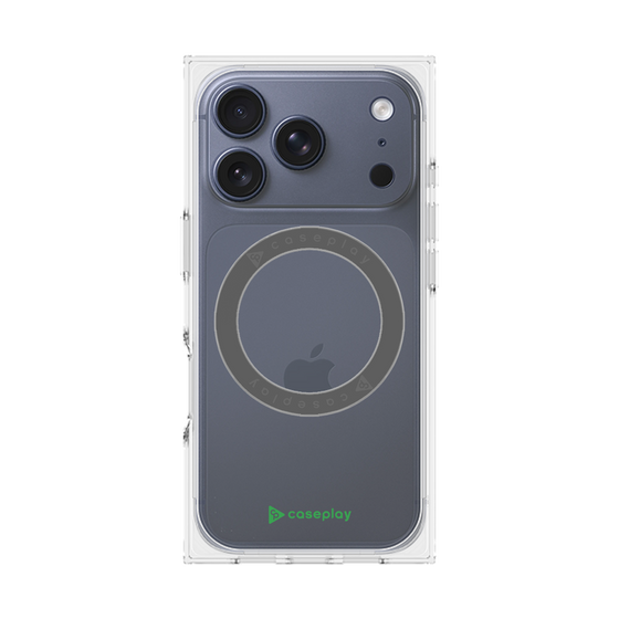 Premium Square Case with MagSafe［ Original - CASEPLAY Logo - Green/A ］