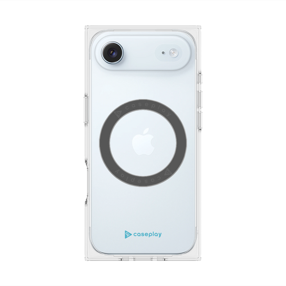 Premium Square Case with MagSafe［ Original - CASEPLAY Logo - Light Blue/A ］