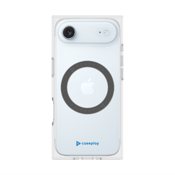 Premium Square Case with MagSafe［ Original - CASEPLAY Logo - Blue/A ］