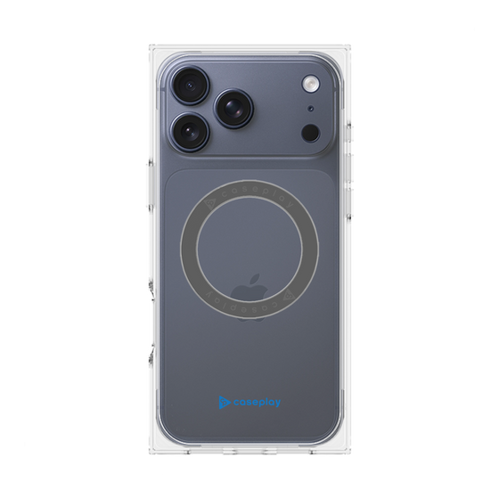 Premium Square Case with MagSafe［ Original - CASEPLAY Logo - Blue/A ］