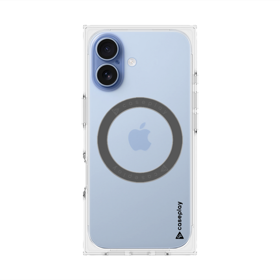 Premium Square Case with MagSafe［ Original - CASEPLAY Logo - Black/B ］