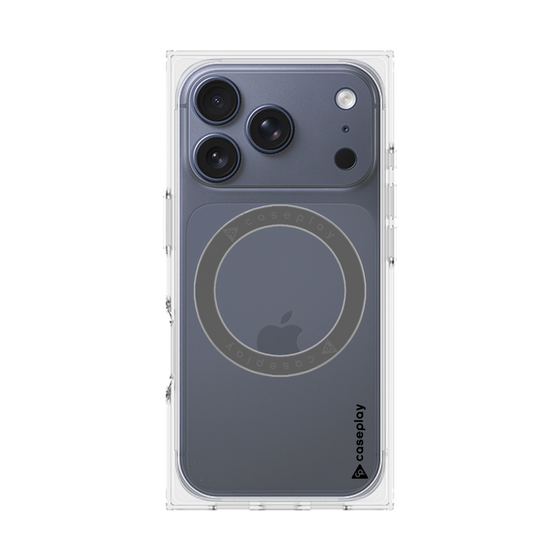 Premium Square Case with MagSafe［ Original - CASEPLAY Logo - Black/B ］