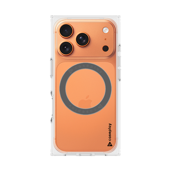 Premium Square Case with MagSafe［ Original - CASEPLAY Logo - Black/B ］