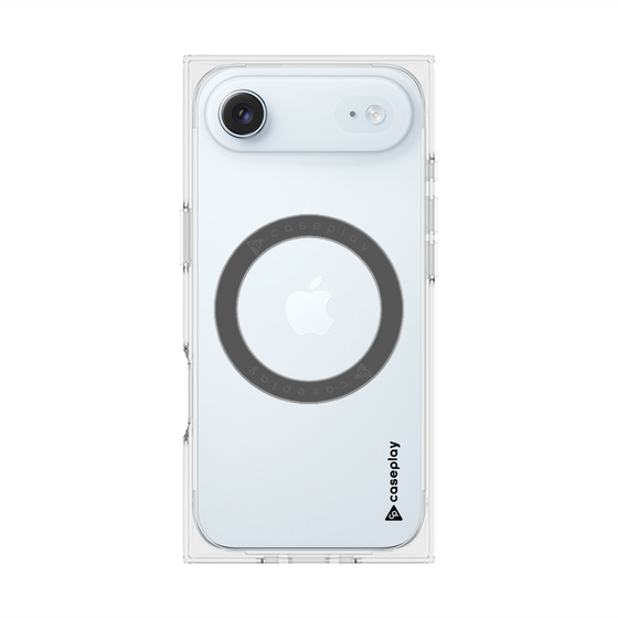 Premium Square Case with MagSafe［ Original - CASEPLAY Logo - Black/B ］