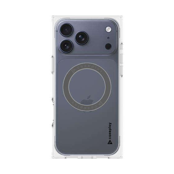 Premium Square Case with MagSafe［ Original - CASEPLAY Logo - Black/B ］