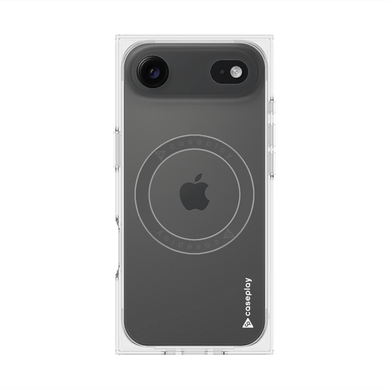 Premium Square Case with MagSafe［ Original - CASEPLAY Logo - White/B ］