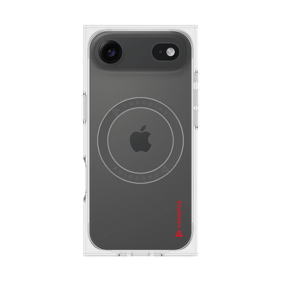 Premium Square Case with MagSafe［ Original - CASEPLAY Logo - Red/B ］