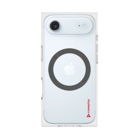 Premium Square Case with MagSafe［ Original - CASEPLAY Logo - Red/B ］
