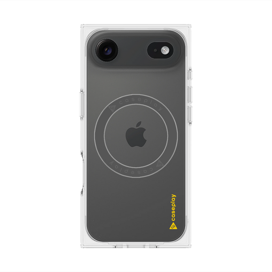 Premium Square Case with MagSafe［ Original - CASEPLAY Logo - Yellow/B ］