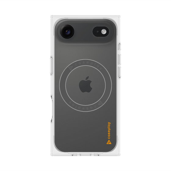 Premium Square Case with MagSafe［ Original - CASEPLAY Logo - Orange/B ］