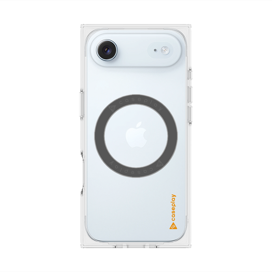 Premium Square Case with MagSafe［ Original - CASEPLAY Logo - Orange/B ］