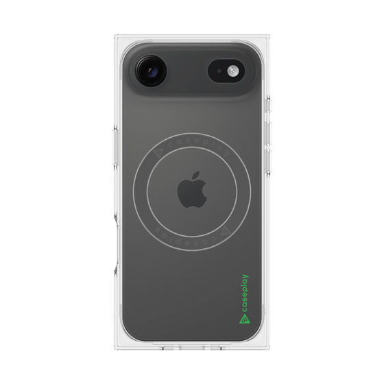 Premium Square Case with MagSafe［ Original - CASEPLAY Logo - Green/B ］