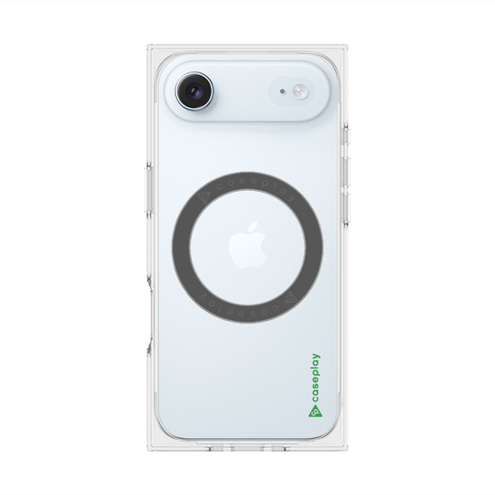 Premium Square Case with MagSafe［ Original - CASEPLAY Logo - Green/B ］