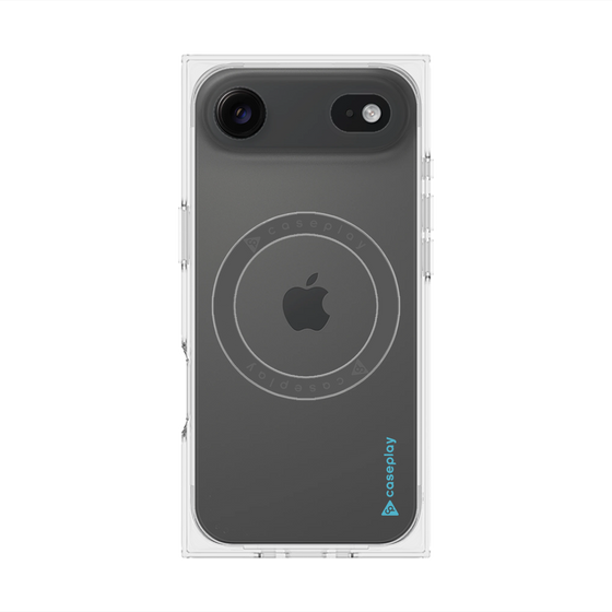 Premium Square Case with MagSafe［ Original - CASEPLAY Logo - Light Blue/B ］