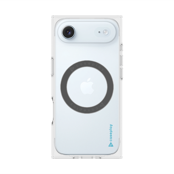 Premium Square Case with MagSafe［ Original - CASEPLAY Logo - Light Blue/B ］