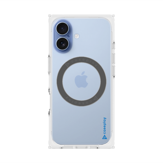 Premium Square Case with MagSafe［ Original - CASEPLAY Logo - Blue/B ］