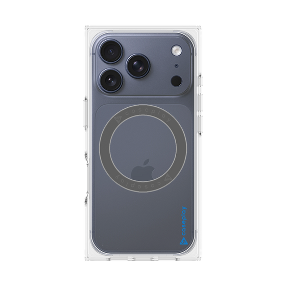 Premium Square Case with MagSafe［ Original - CASEPLAY Logo - Blue/B ］