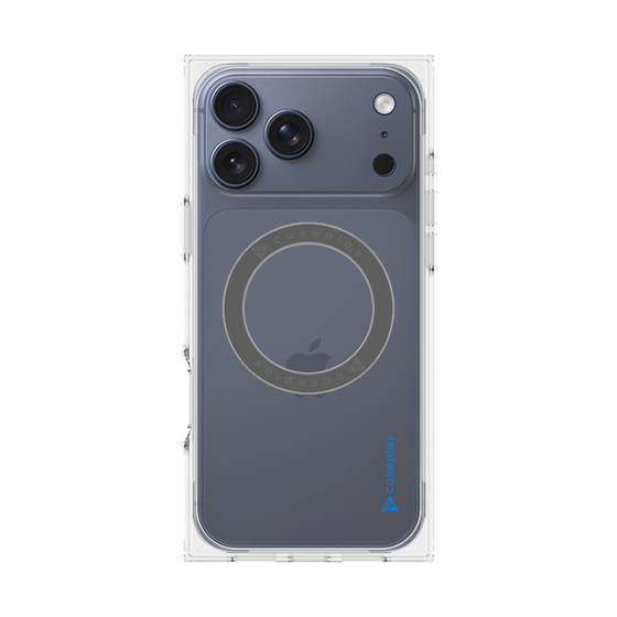 Premium Square Case with MagSafe［ Original - CASEPLAY Logo - Blue/B ］