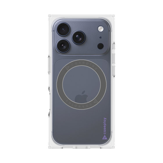 Premium Square Case with MagSafe［ Original - CASEPLAY Logo - Purple/B ］